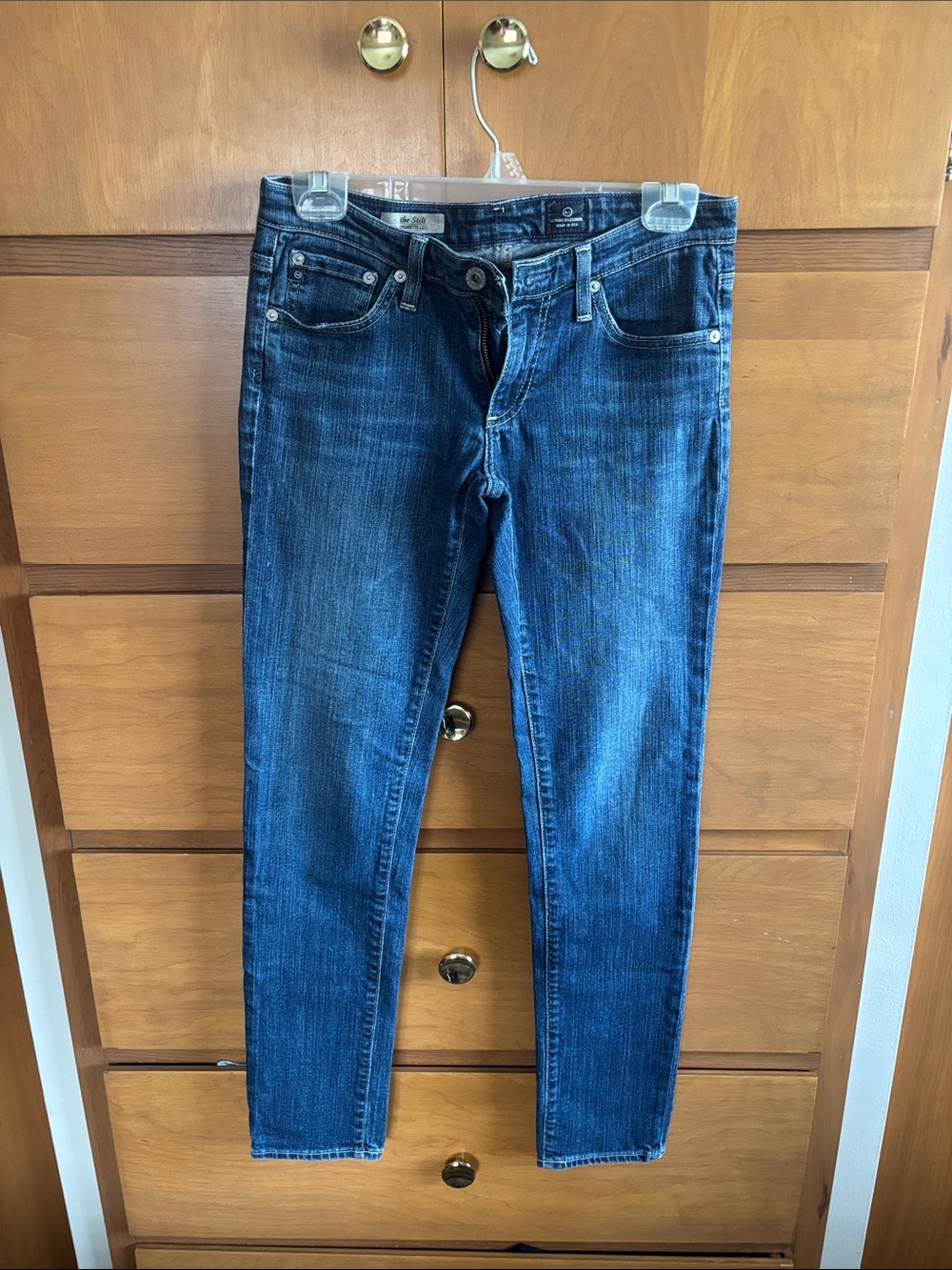 Ag Adriano Goldschmied Straight Leg Jeans in Deep Indigo